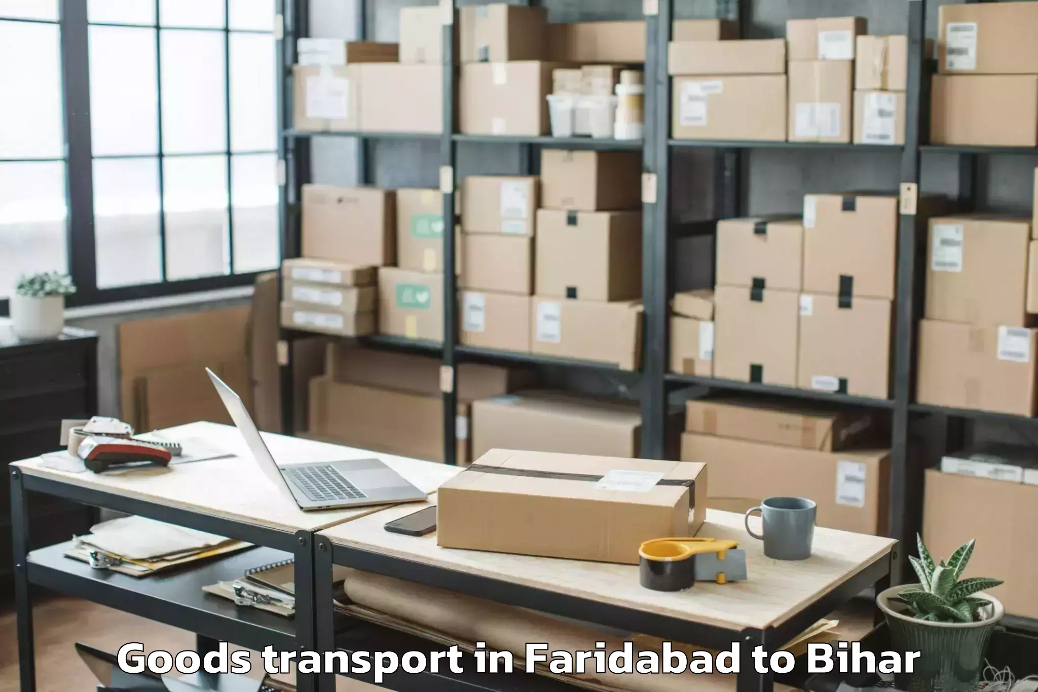 Book Your Faridabad to Khizirsarai Goods Transport Today